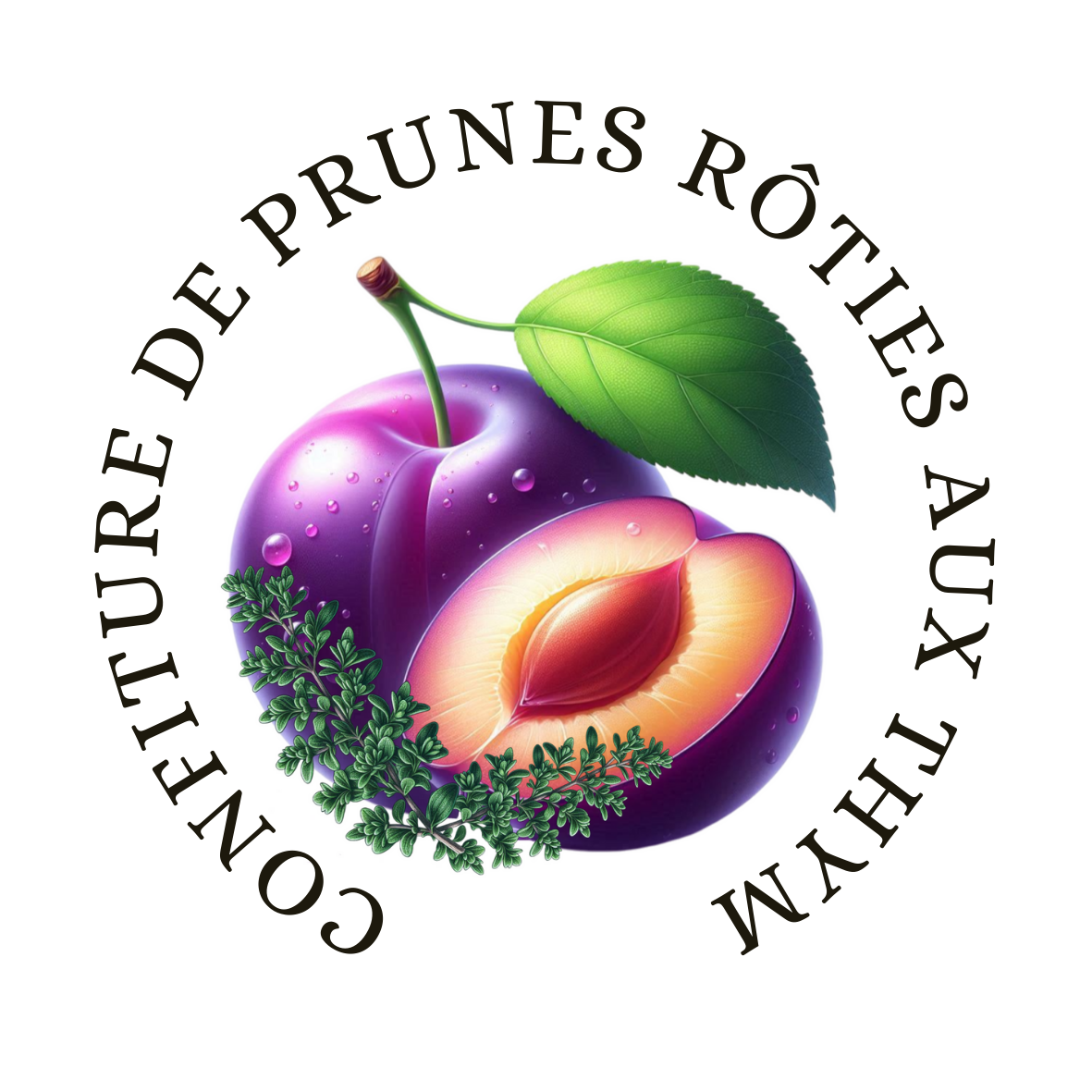 Confiture Prunes rôties aux thym